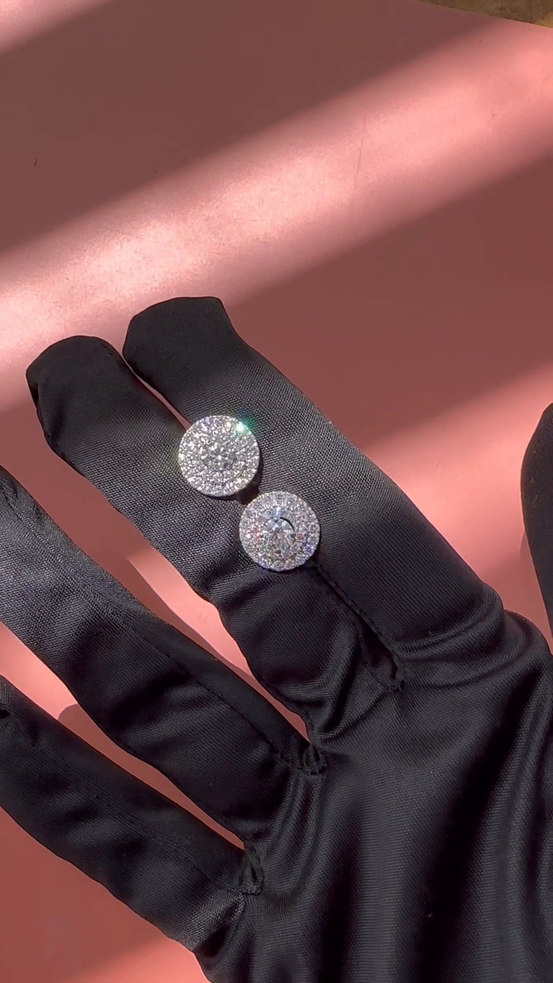 Round Moissanite Earrings