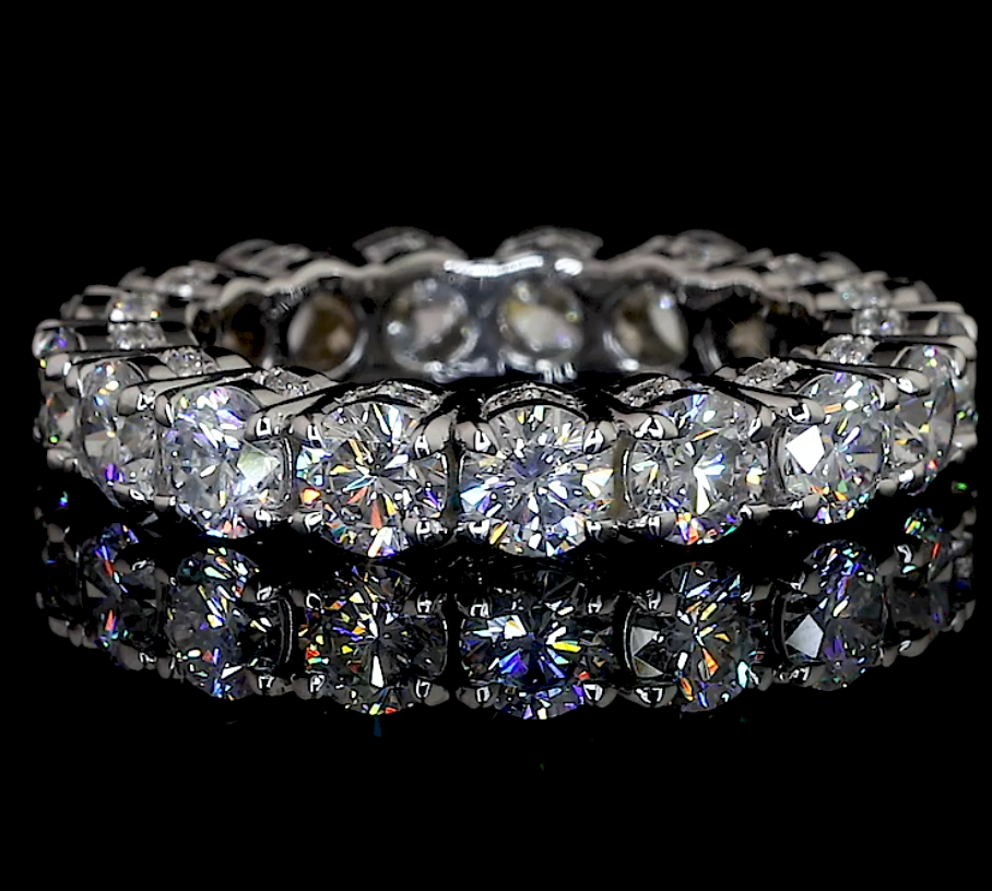 Moissanite Eternity Band