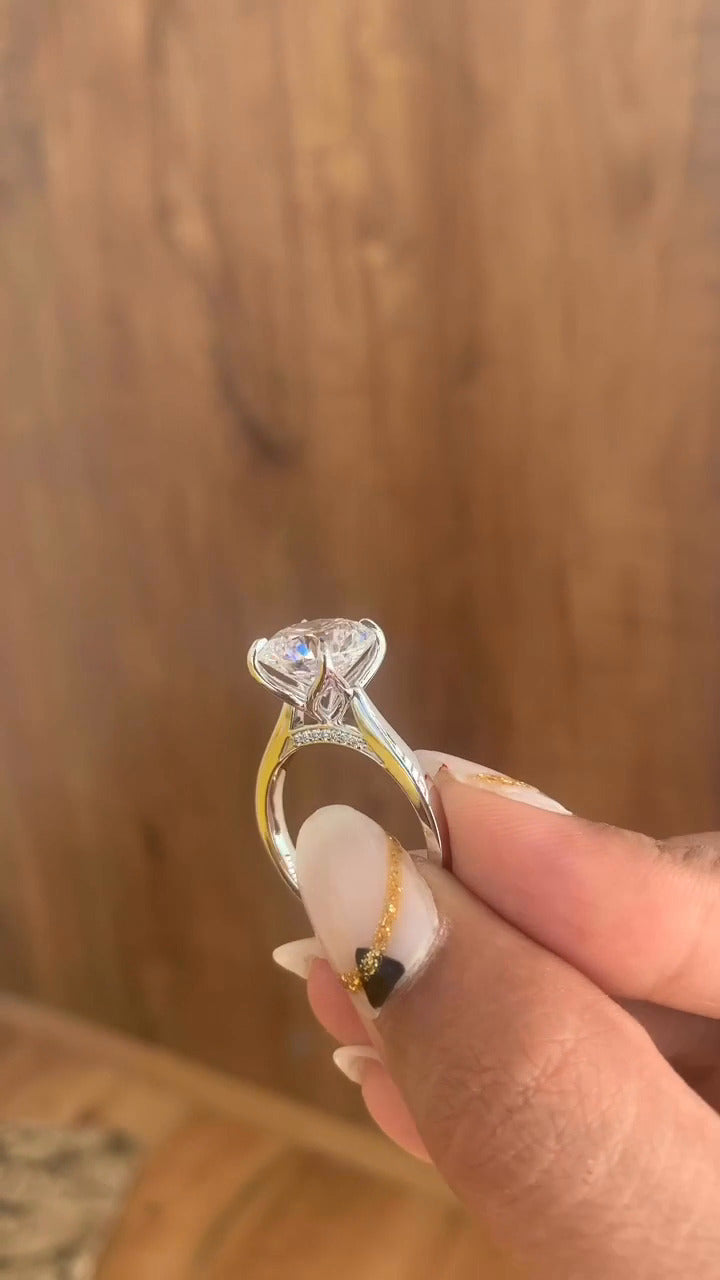 Moissanite Engagement Ring
