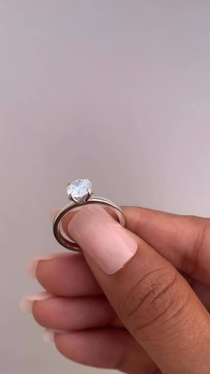 Round Moissanite Ring