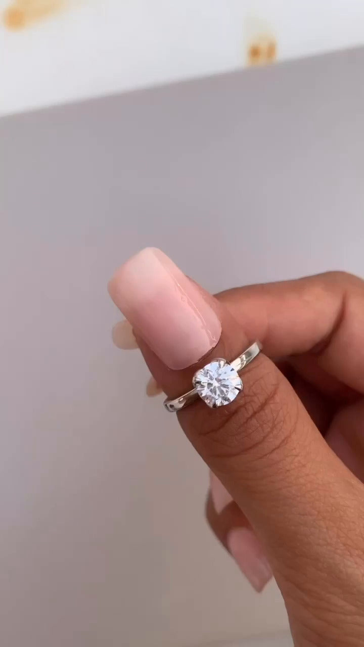 Round Solitaire Engagement Ring