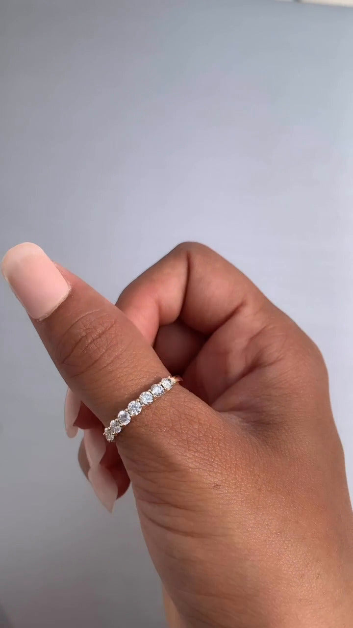 Serene Moissanite Ring