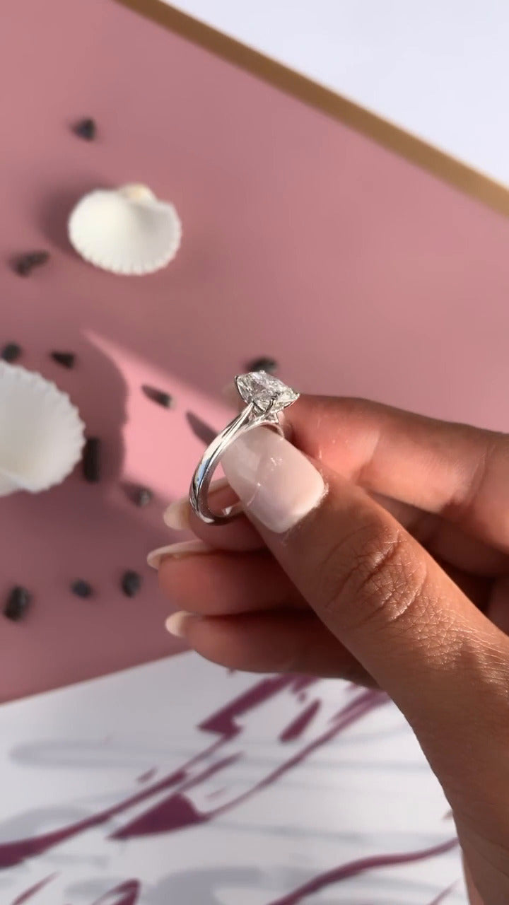 Moissanite Engagement Ring