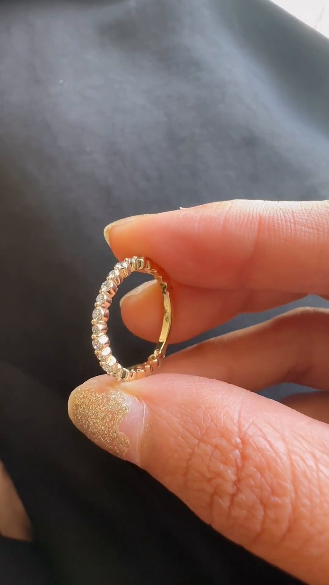Moissanite Stackable Ring