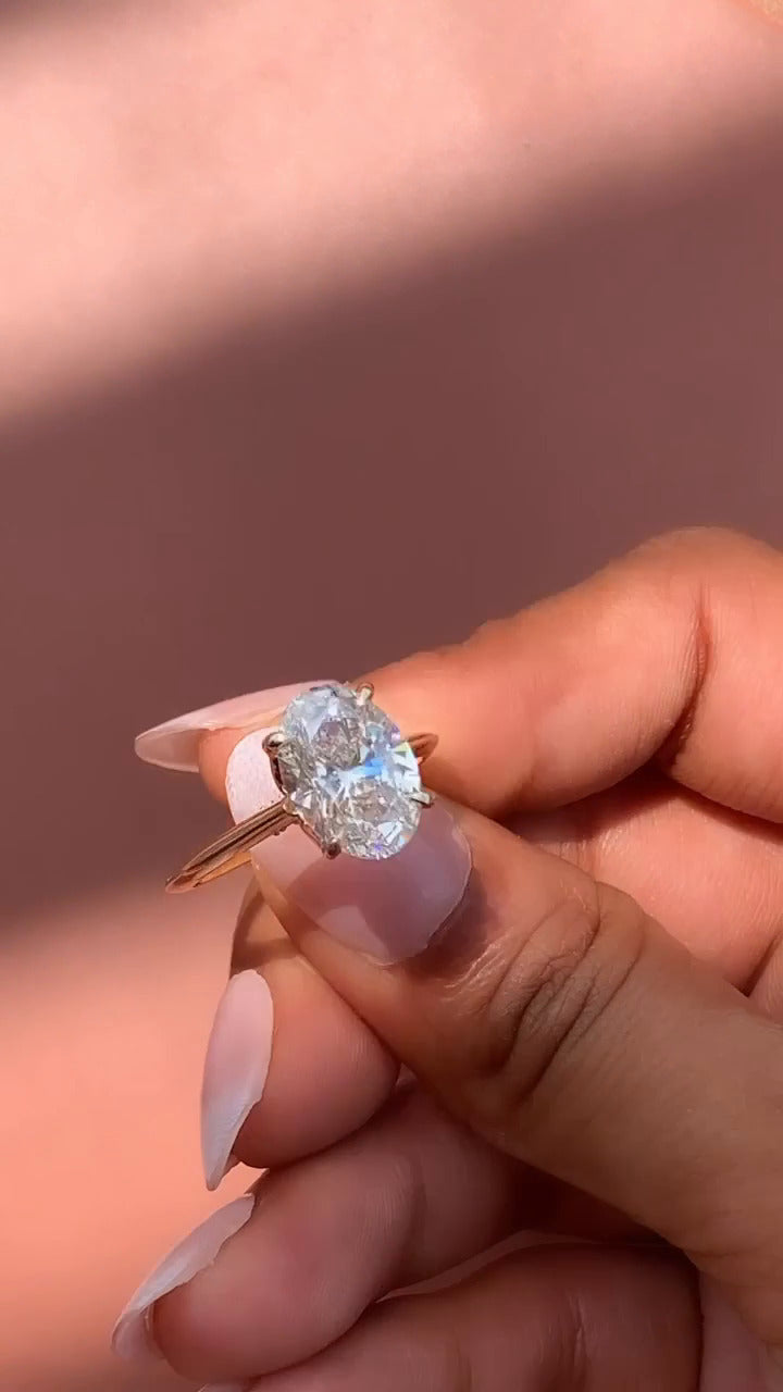 Sofiyan Hidden Halo Moissanite Engagement Ring