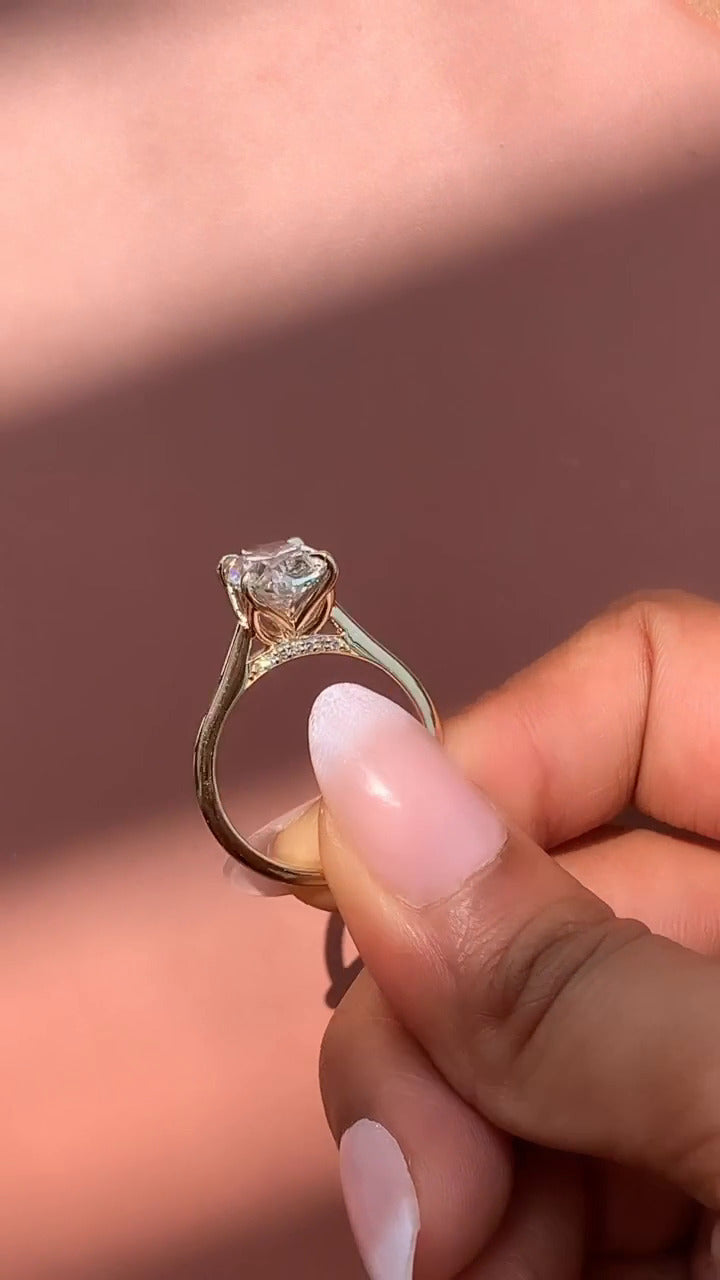 Sofiyan Oval Moissanite Engagement Ring