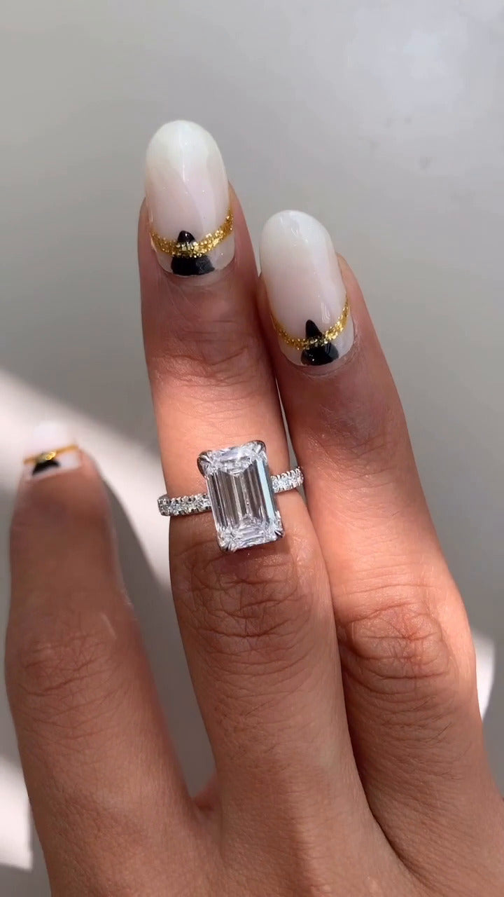 Moissanite Engagement Ring