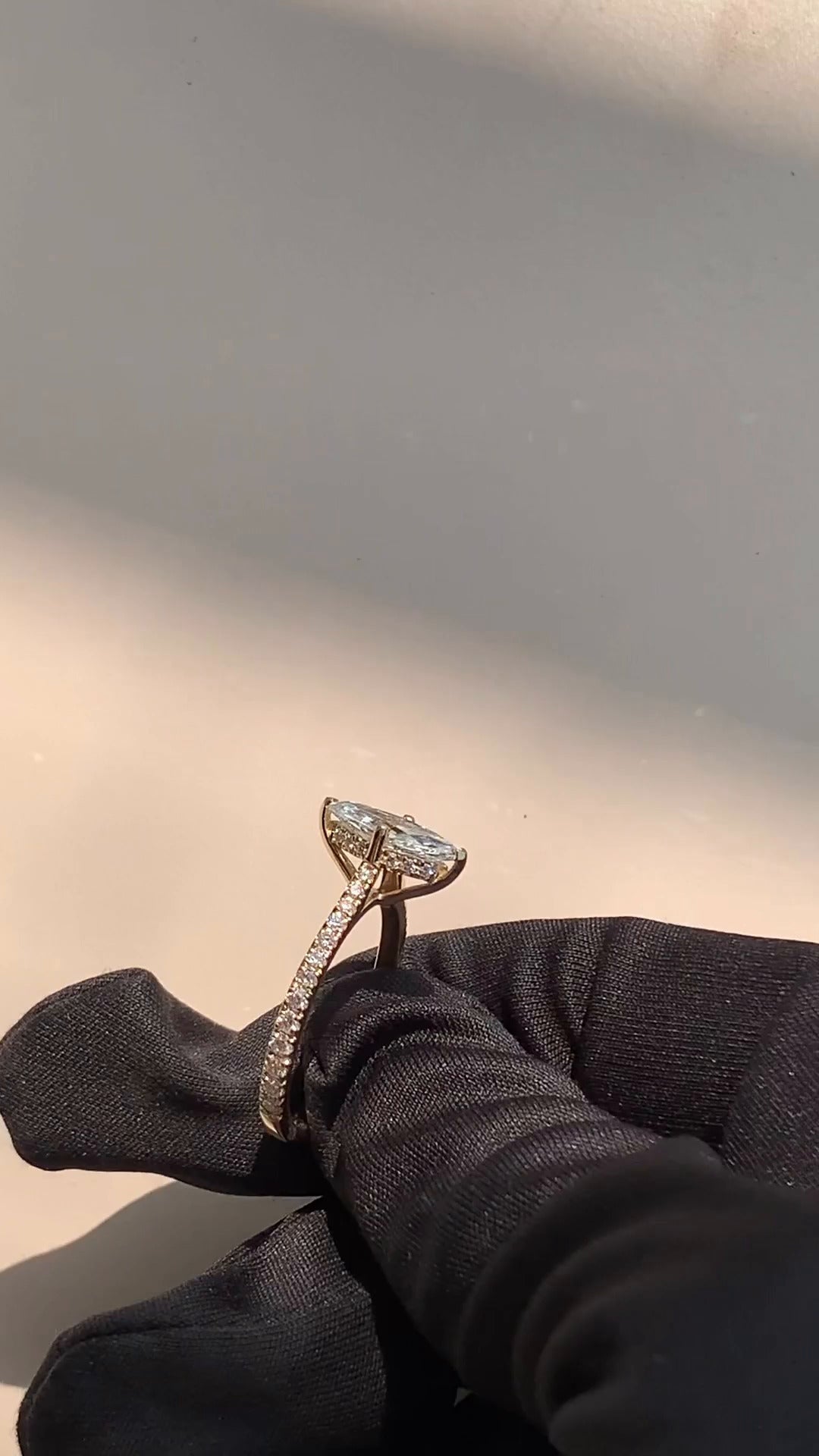 Tamsin Marquise Hidden Halo Engagement Ring