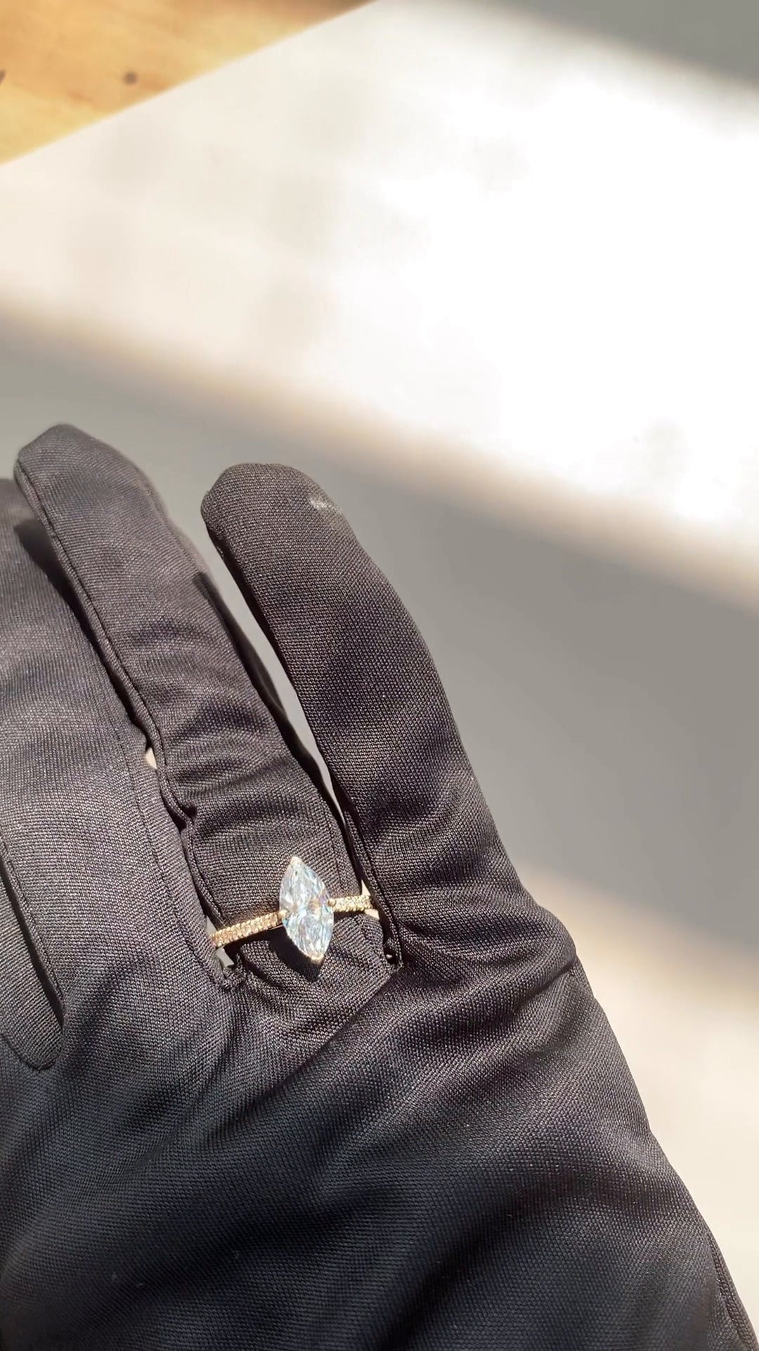 Moissanite Engagement Ring