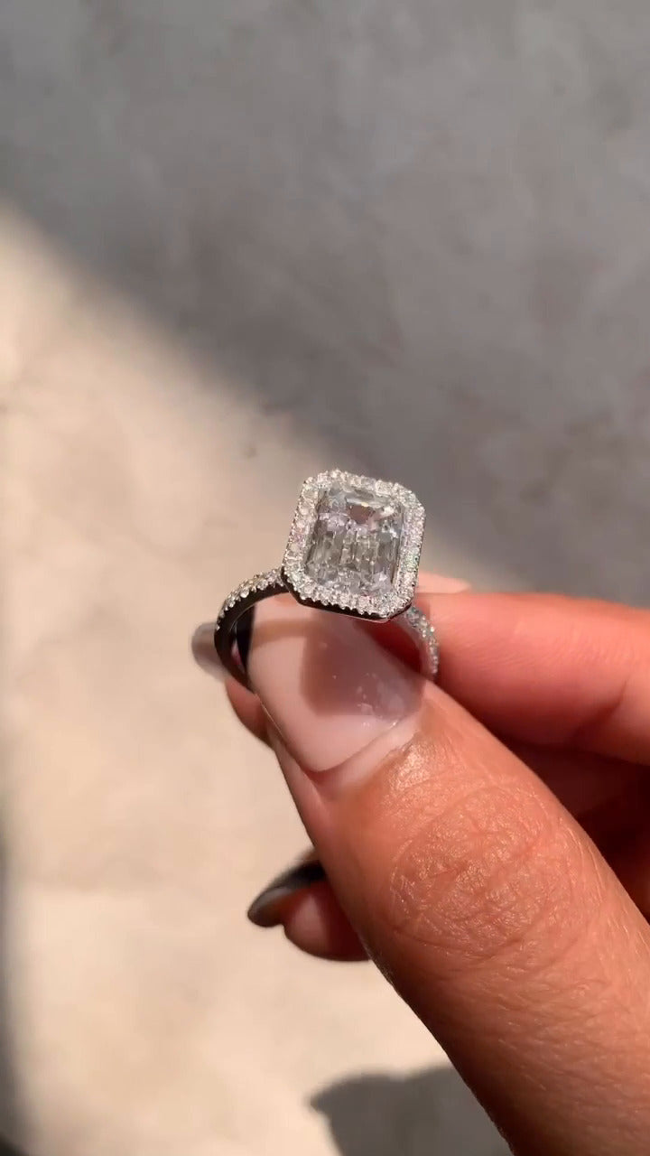 Moissanite Engagement Ring