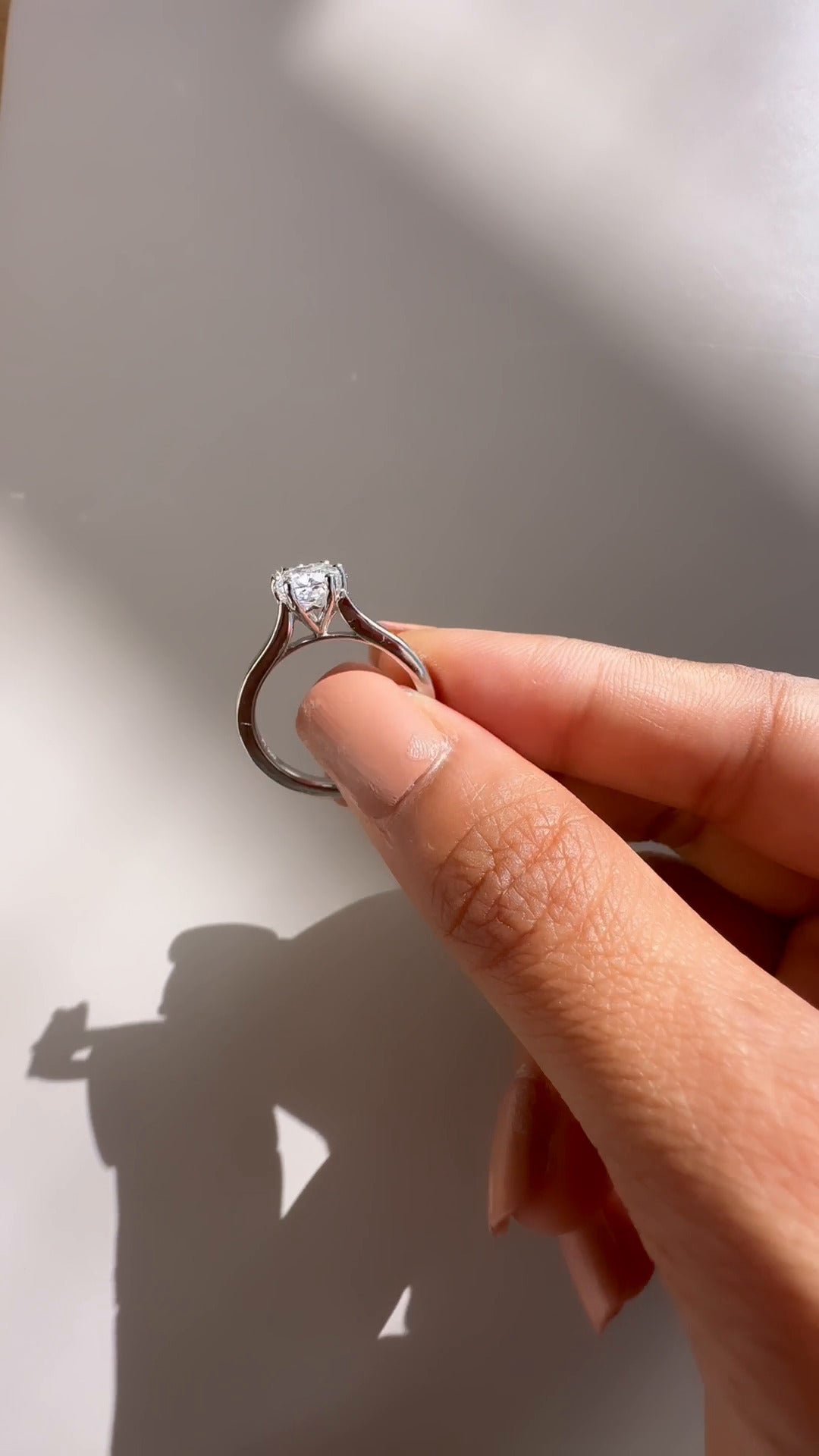Cushion Moissanite Engagement Ring