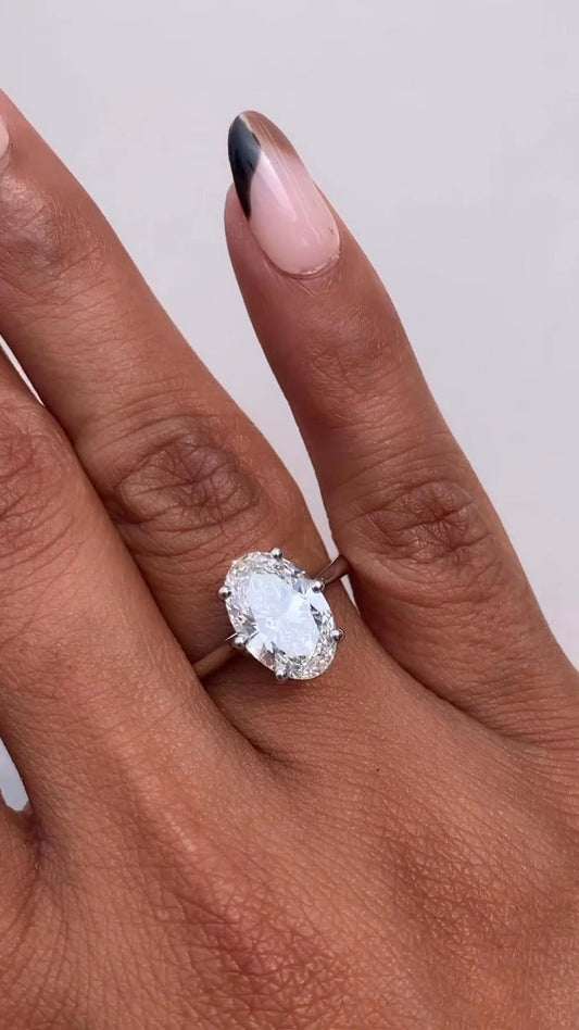 Moissanite Engagement Ring