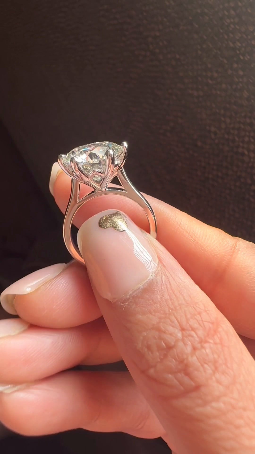 Moissanite Engagement Ring