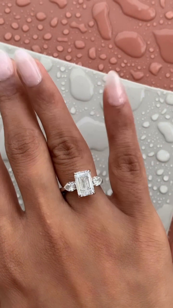 Emerald Engagement Ring