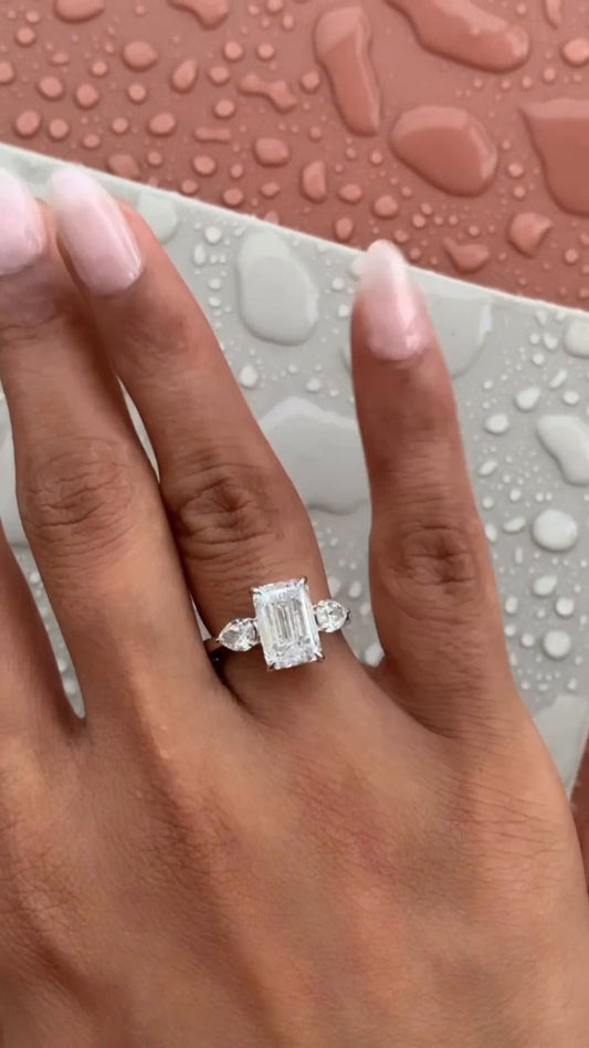Emerald Engagement Ring