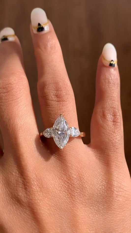 Three Stone Engagement Ring