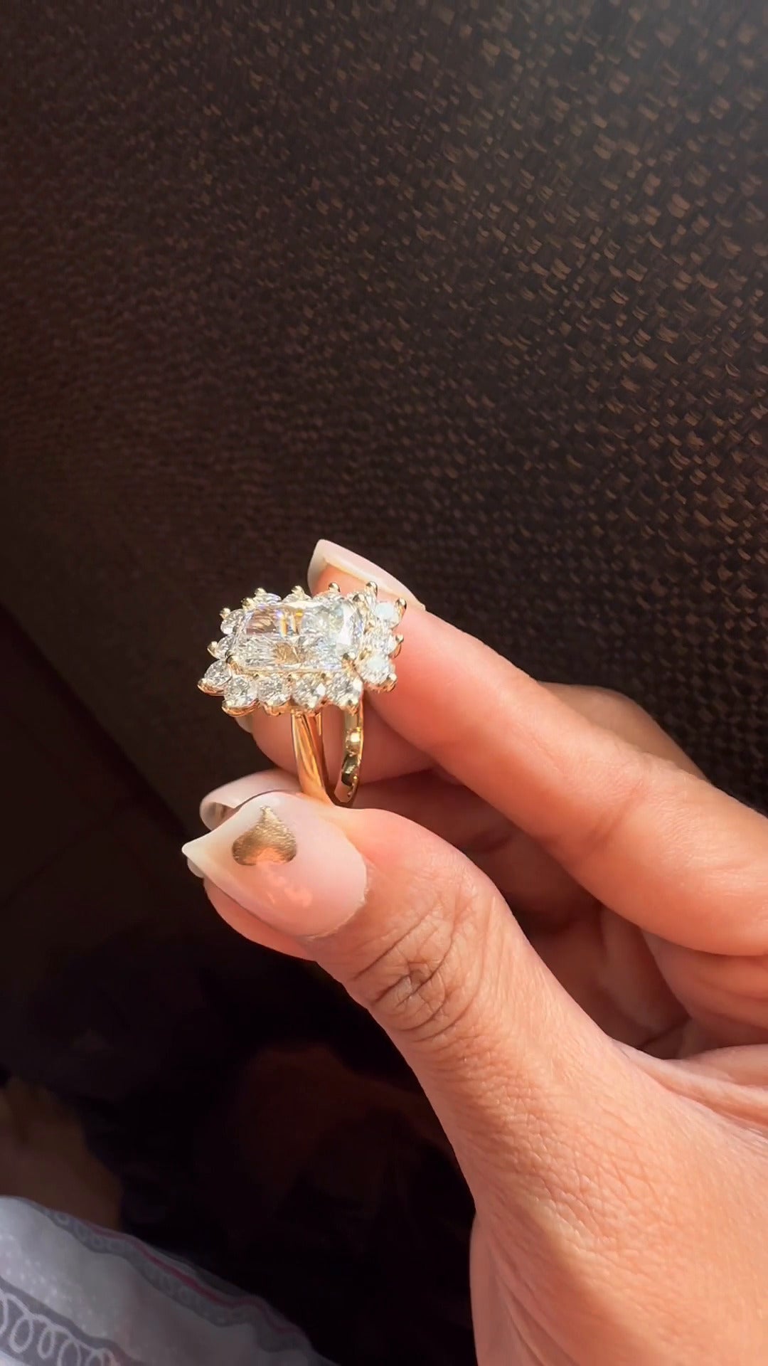 Cluster Engagement Ring