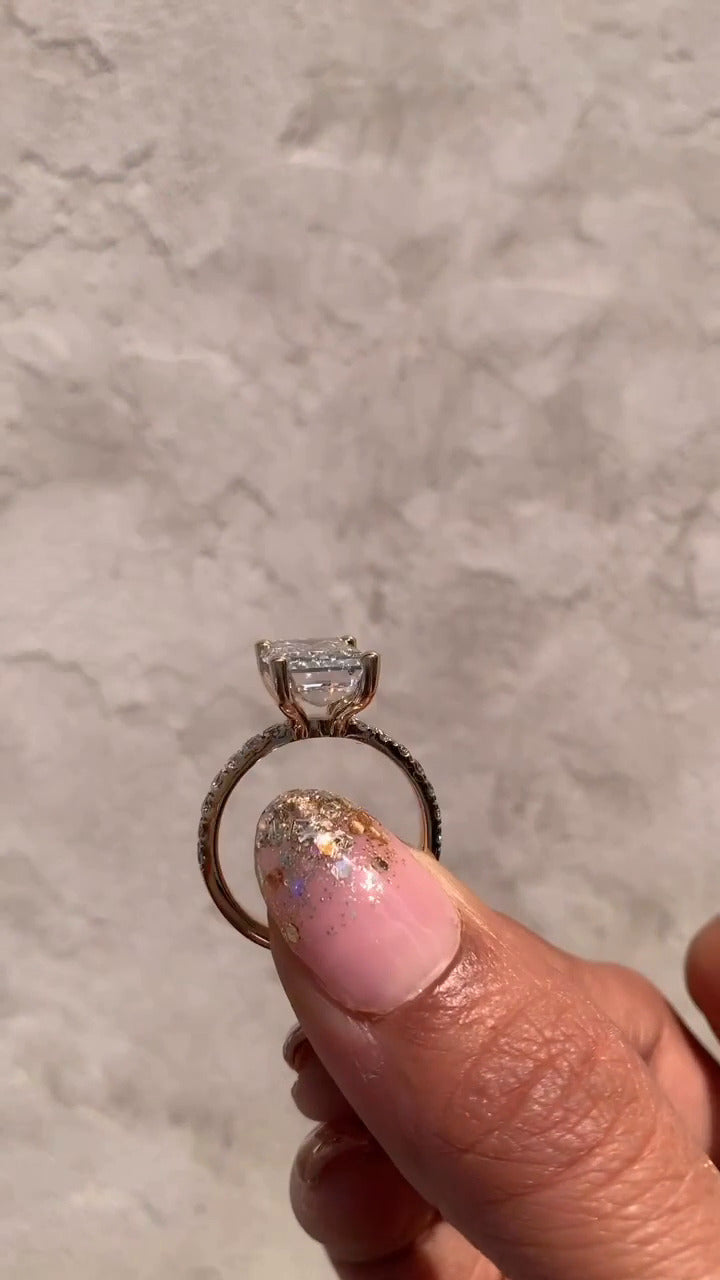 Moissanite Engagement Ring