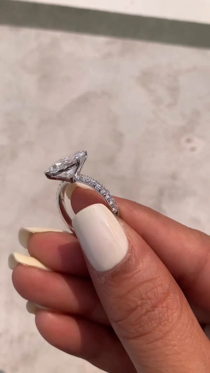 Moissanite Engagement Ring