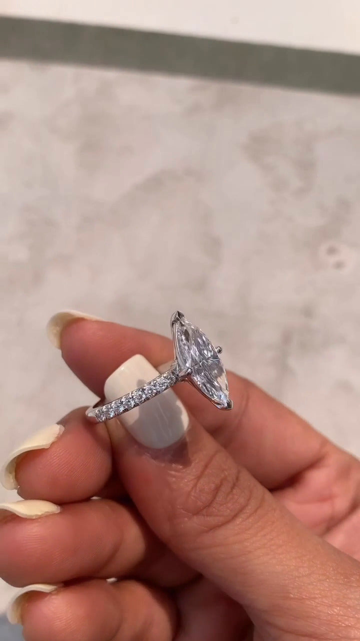 Moissanite Diamond Band