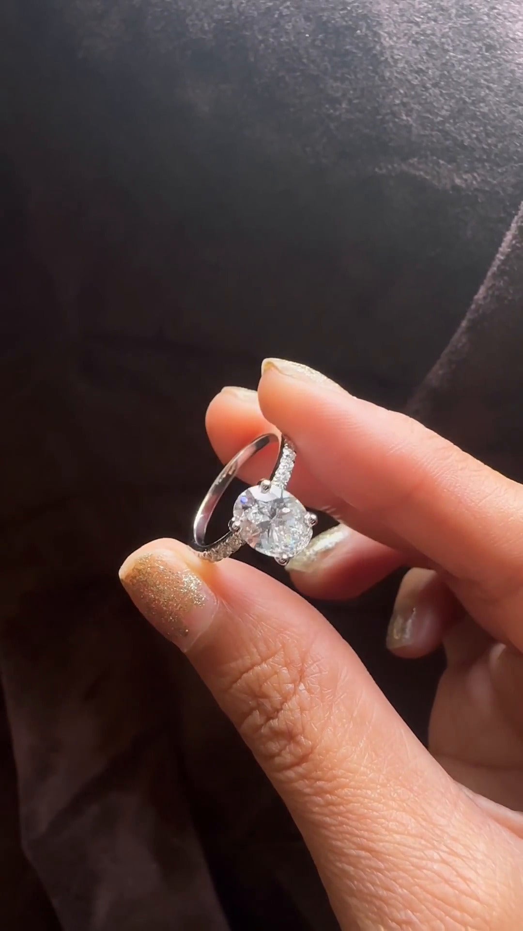 Oval Diamond Engagement Ring