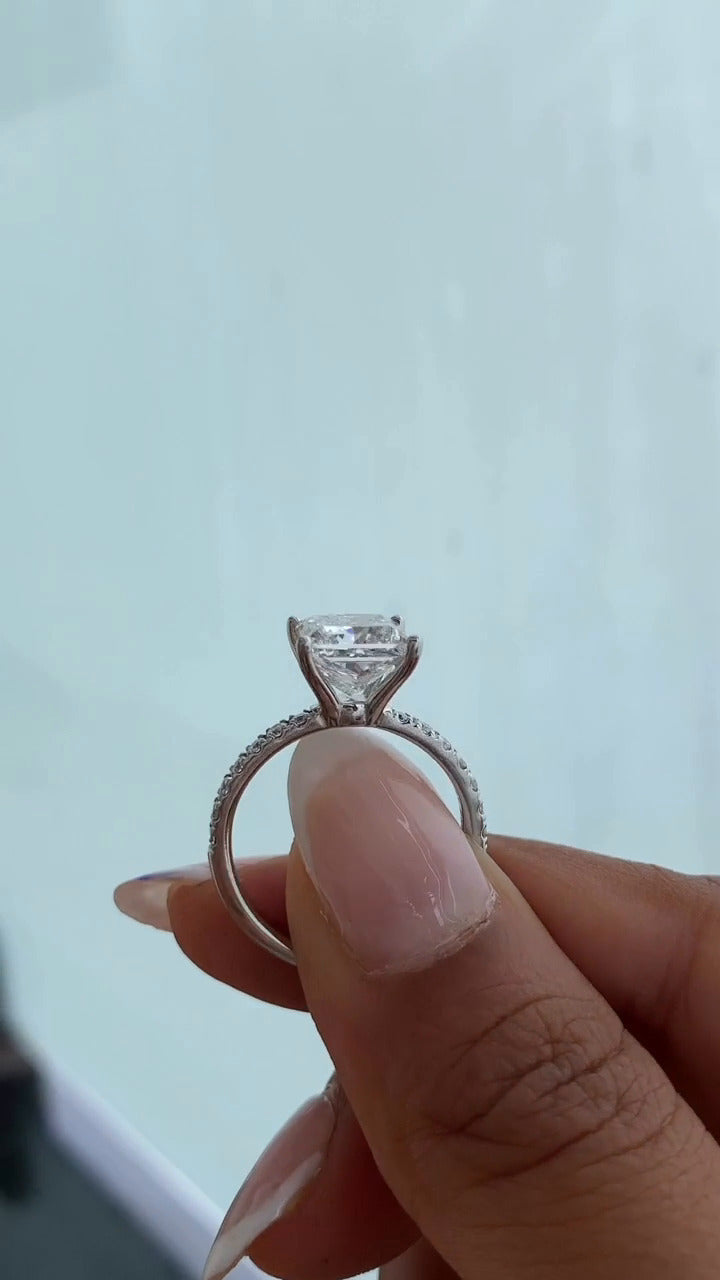 Princess Moissanite Ring