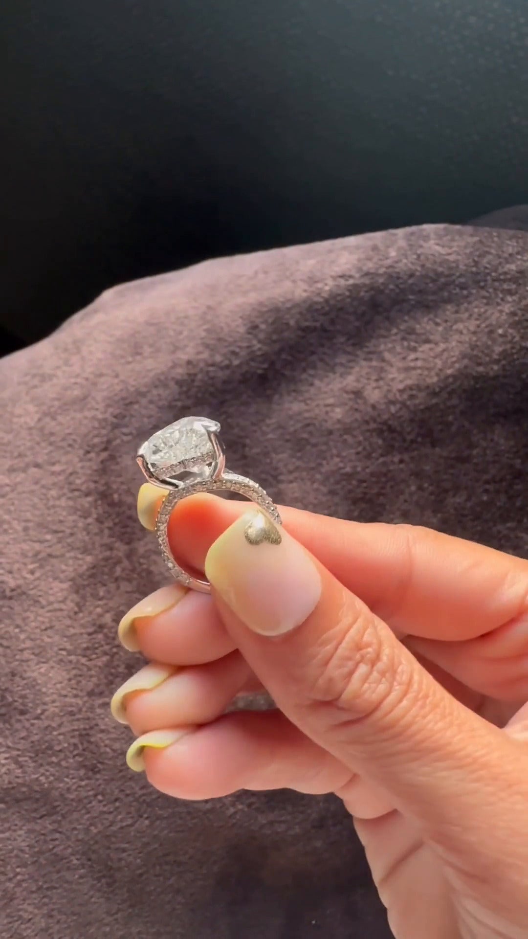 Heart Moissanite Ring