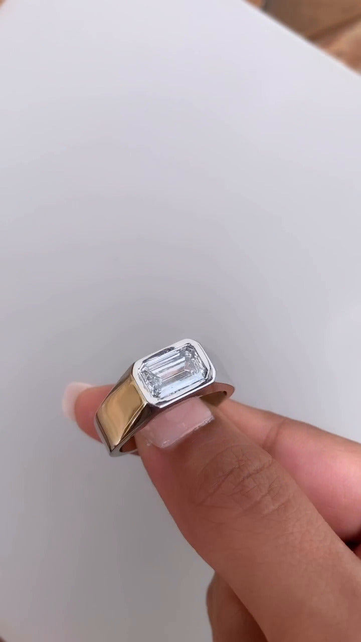 Emerald Engagement Ring