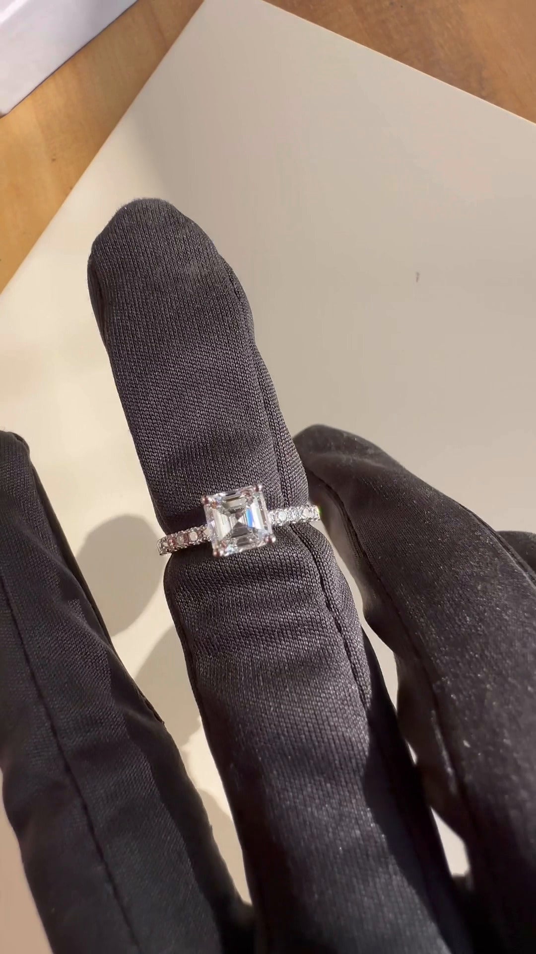 Moissanite Engagement Ring