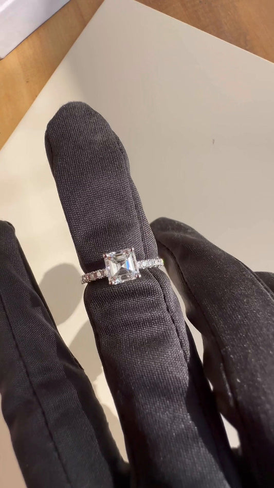Moissanite Engagement Ring