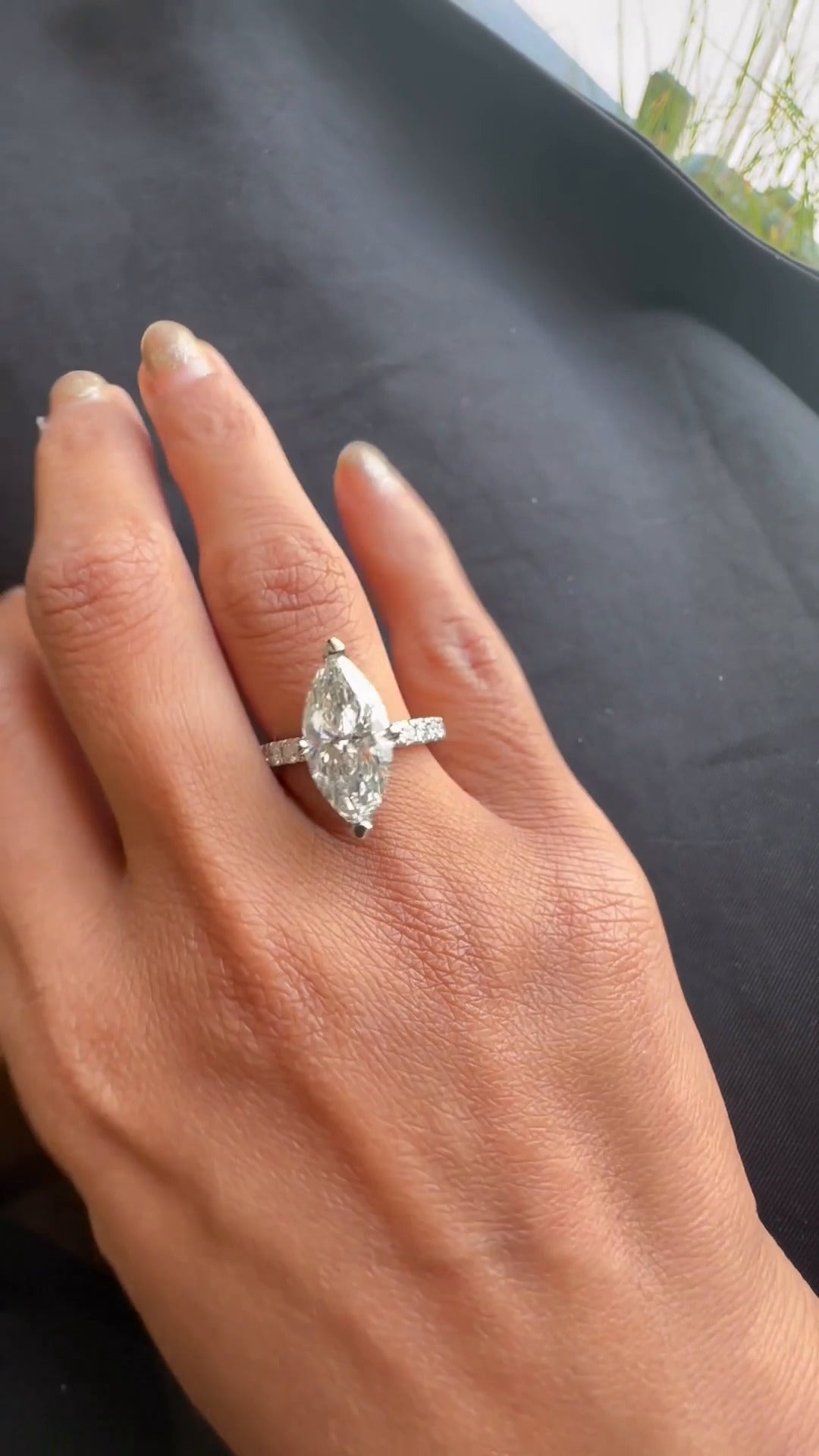 Moissanite Engagement Ring