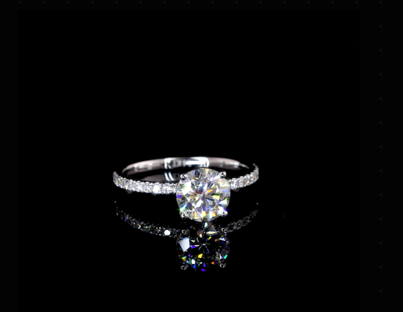 Yati Round Diamond Engagement Ring