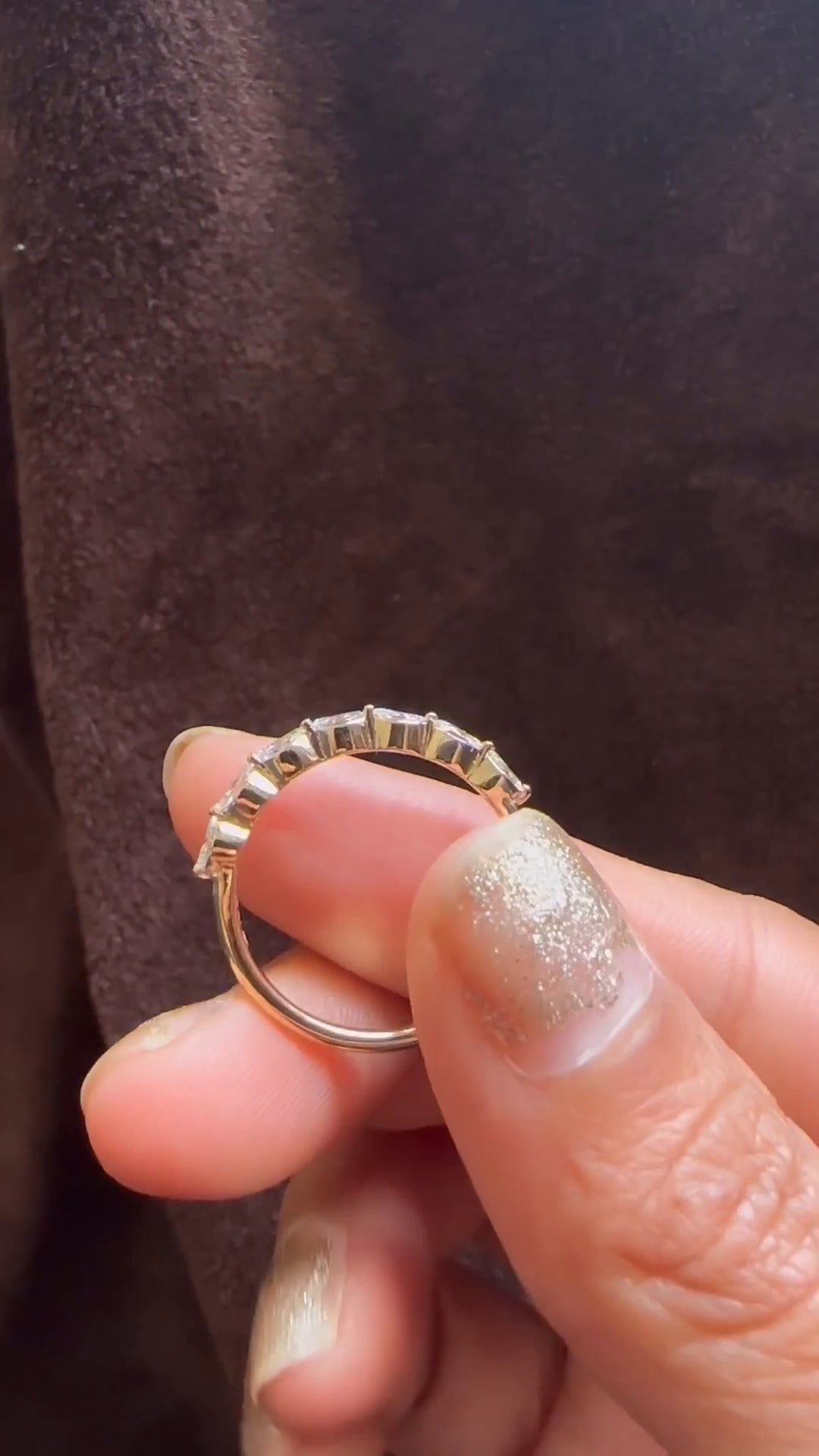 Moissanite Stackable Ring