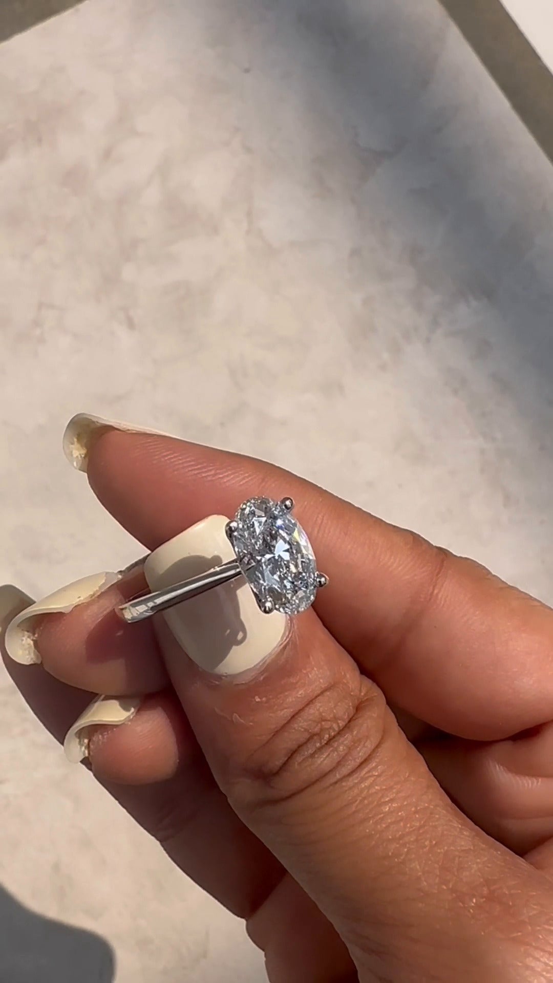 Moissanite Engagement Ring