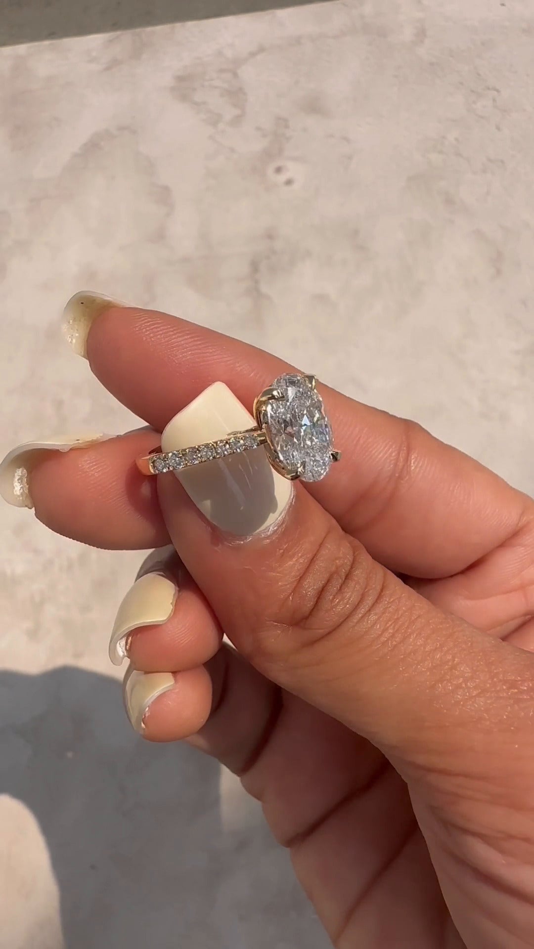 Yvette Oval Engagement Ring