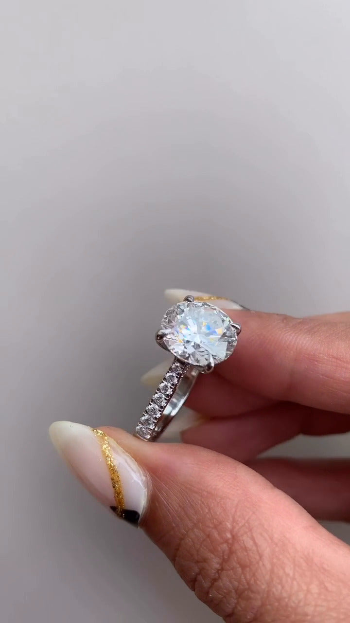 Yvette Moissanite Engagement Ring