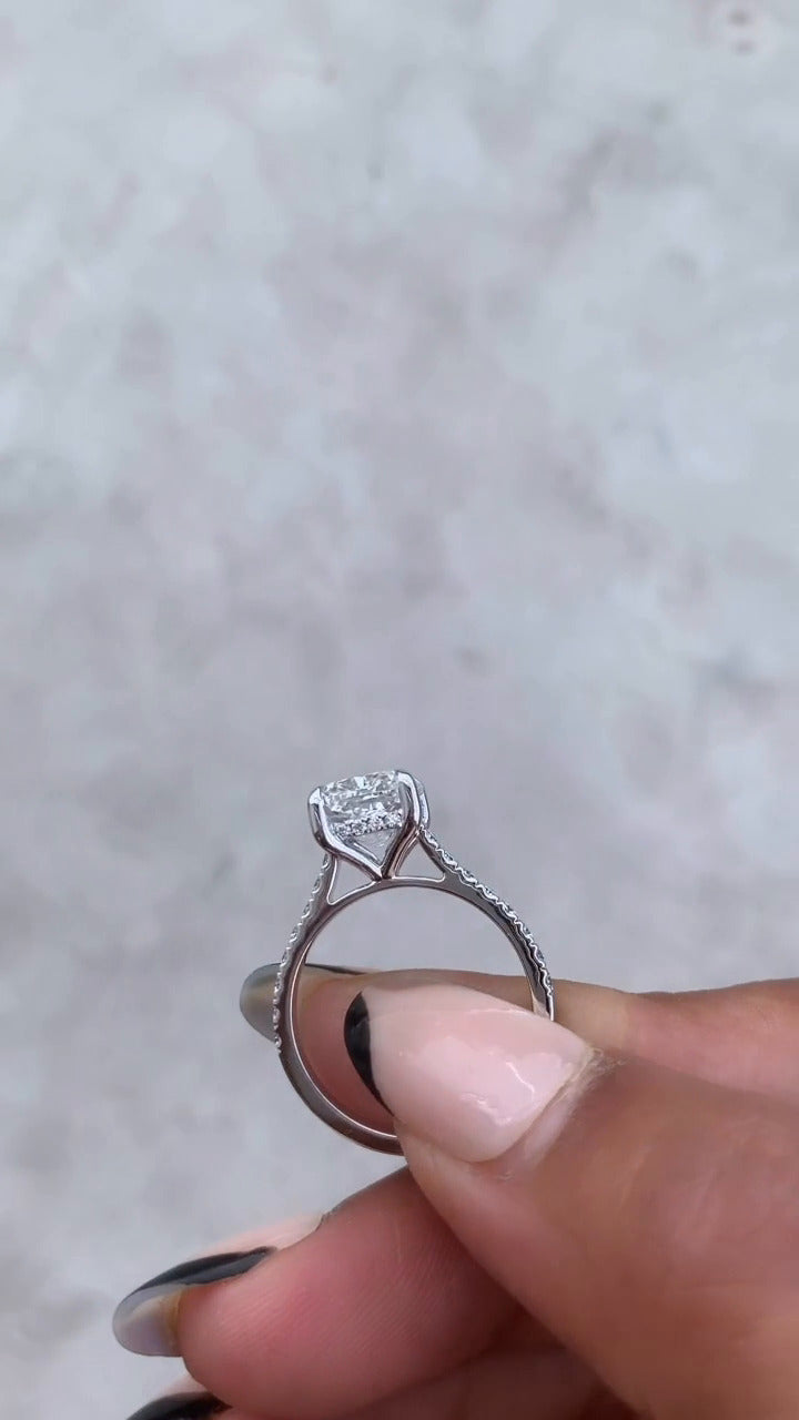Hidden Halo  Engagement Ring