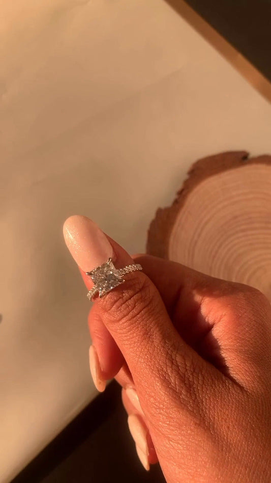 Moissanite Engagement Ring