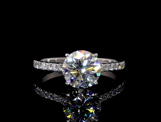 Moissanite Engagement Ring