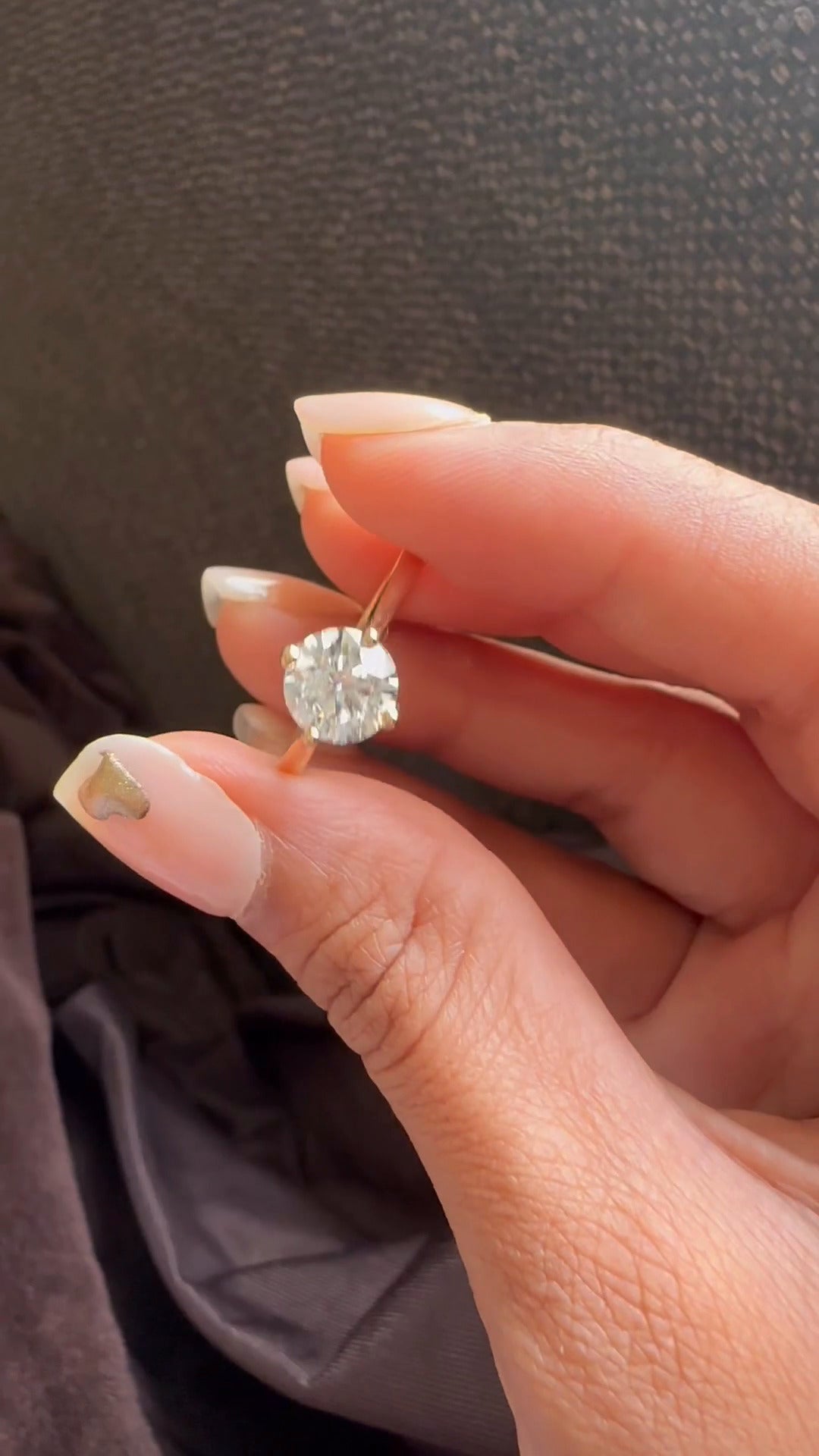 Round Engagement Ring