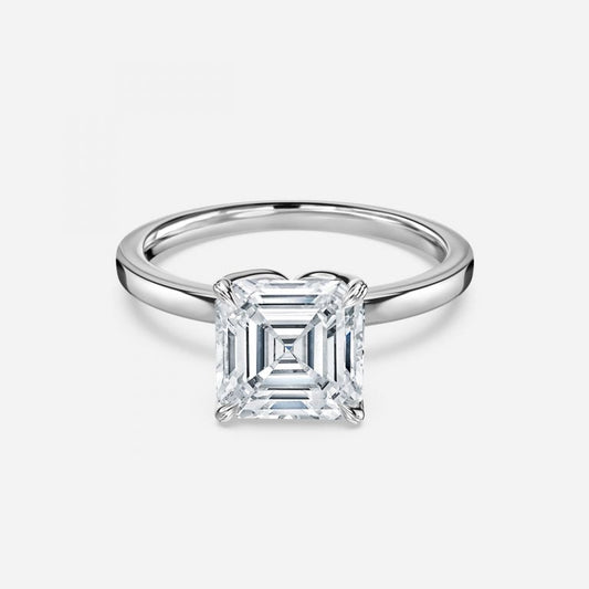 Samira Asscher Solitaire Moissanite Engagement Ring