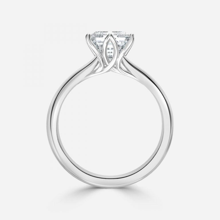 Raquel Asscher Solitaire Moissanite Engagement Ring