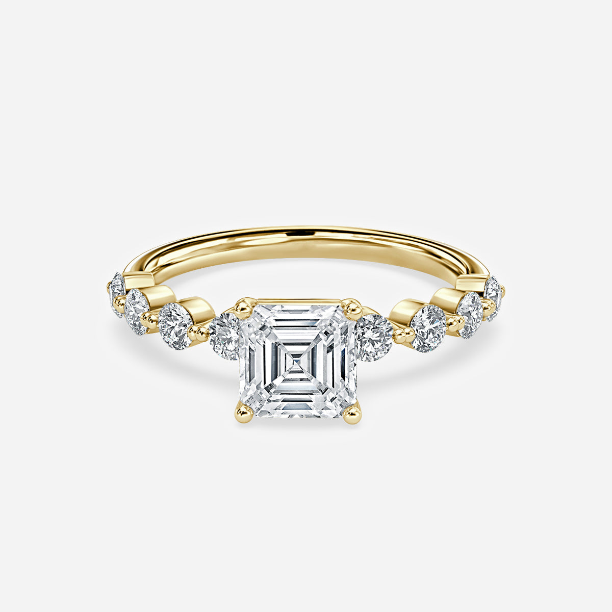Philippa Asscher Unique Moissanite Engagement Ring