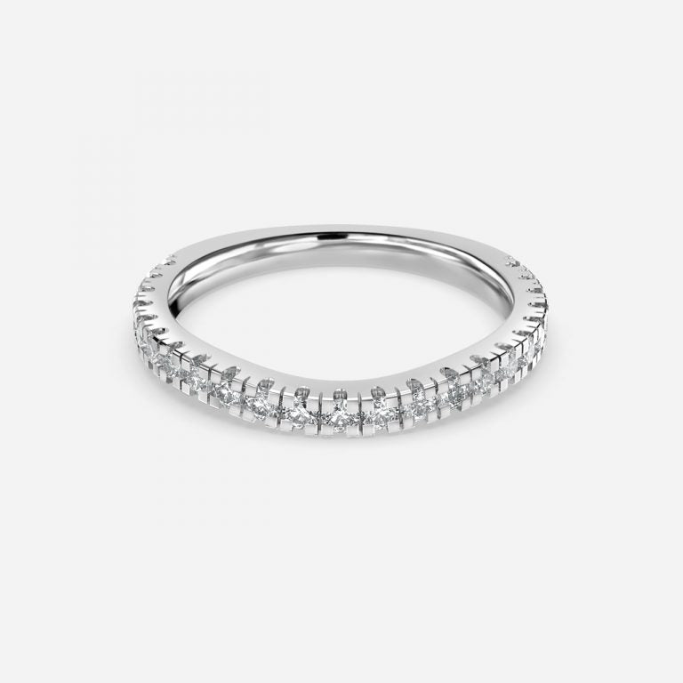 Marin Moissanite Anniversary Band