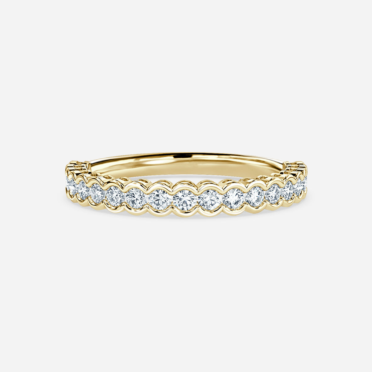 Lyric Rubover Moissanite Wedding Ring