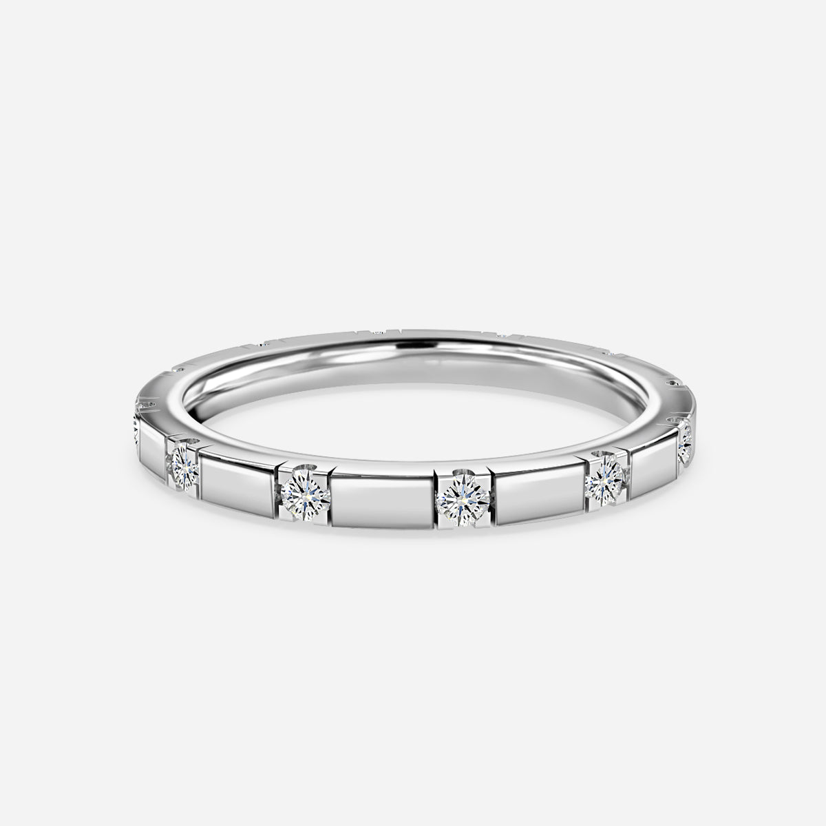 Zepayr Round Moissanite Wedding Ring