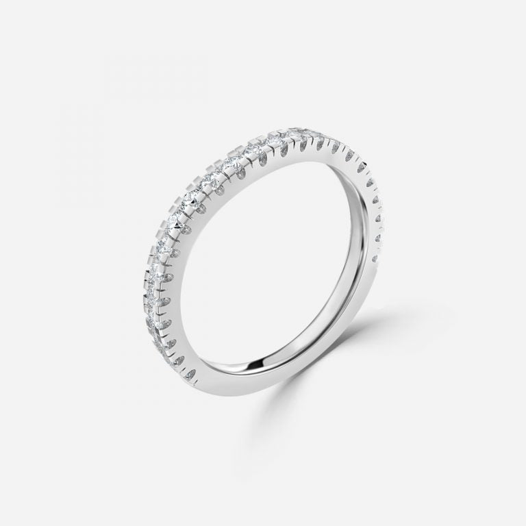 Marin Moissanite Anniversary Band