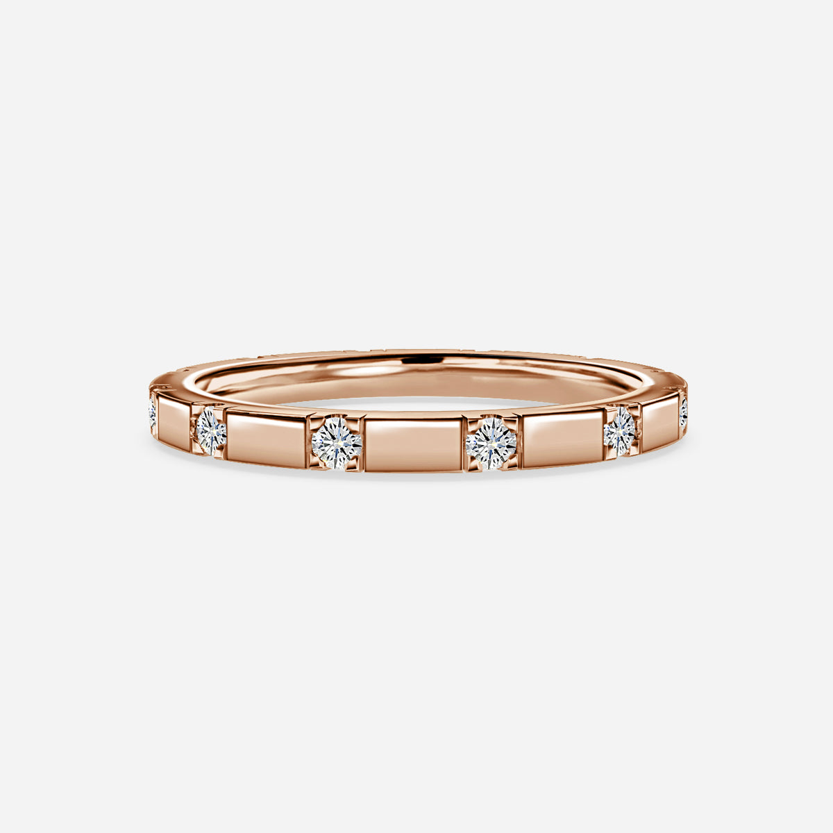 Zepayr Round Moissanite Wedding Ring