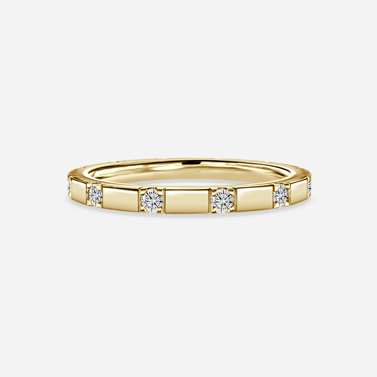 Zepayr Round Moissanite Wedding Ring