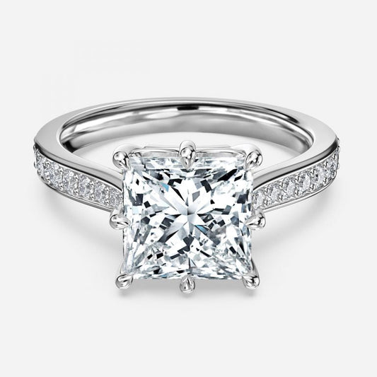 Bellatrix Princess Vintage Inspired Moissanite Engagement Ring